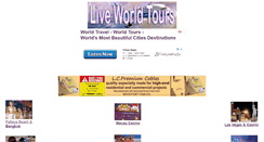 Desktop Screenshot of liveworldtours.com