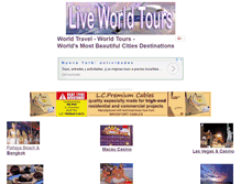 Tablet Screenshot of liveworldtours.com